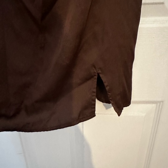 Brown cowel slip dress - Picture 4 of 5